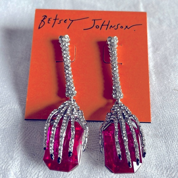 Betsey Johnson Jewelry - Betsey Johnson skeleton hand earrings. Nwt.